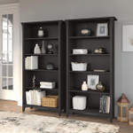 Bush Business Furniture Bush Furniture Salinas Tall 5 Shelf Bookcase - Set of 2 