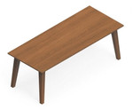 Global Total Office Global Corby 48" x 20" Mid Century Guest Reception Table CBYCT4820H17