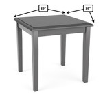  Lesro Lenox Wood Wood End Table LW0620 (Available with Power!) 