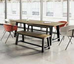 KFI Studios KFI 96"W x 36"D x 29"H Midtown Solid Wood Top Boardroom Table (Available with Power!) 