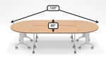  Special-T 60" x 120" 4 Piece Modular Table Layout 