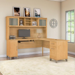 Bush Business Furniture Bush Furniture Somerset 72W L Shaped Desk with Hutch 