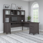 Bush Business Furniture Bush Furniture Somerset 72W L Shaped Desk with Hutch 