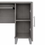 Bush Business Furniture Bush Furniture Somerset 60W L Shaped Desk with Storage in Platinum Gray 