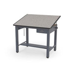 Safco Products Safco Ranger Steel 4-Post 4' Adjustable Top Drafting and Design Table 7734A