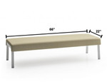  Lesro Waterfall 3 Person Guest Reception Bench WF3001 