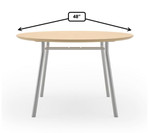  Lesro Mystic 48" Round Meeting Table MT5148 (Available with Power!) 