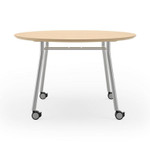  Lesro Mystic 48" Round Table with Casters (Available with Power!) 