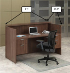  Office Source OS Laminate Collection Small Reception Desk OS77 