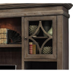  Office Source Monroe Weathered Dove Gray Wood Veneer Credenza with Hutch 