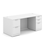  Office Source OS Laminate Collection 71" x 30" Double Pedestal Desk DBLFDPL105 