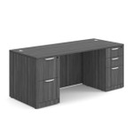  Office Source OS Laminate Collection 71" x 30" Double Pedestal Desk DBLFDPL105 
