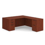  Office Source OS Laminate Collection 71"W x 83"D L-Shaped Desk DBLFLPL101 