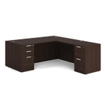  Office Source OS Laminate Collection 71"W x 83"D L-Shaped Desk DBLFLPL101 