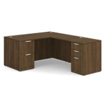  Office Source OS Laminate Collection 60"W x 77"D L-Shaped Desk DBLFLPL103 