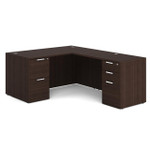 Office Source OS Laminate Collection 60"W x 77"D L-Shaped Desk DBLFLPL103 