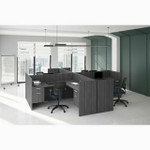  Office Source OS Laminate 4 Person Modular Workstation OS148 