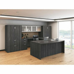  Office Source OS Laminate Collection Large Executive Workstation OS19V 