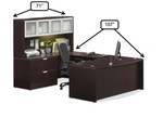  Office Source OS Laminate Executive U-Shape Desk Layout OS9 