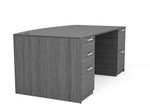  i5 Industries Kai Bow Front Double Pedestal Desk BD3671P-2 