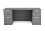  i5 Industries Kai Straight Front Full-Sized Double Pedestal Desk D3066P-2 