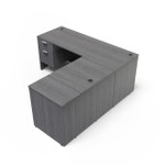  i5 Industries Kai Suspended Pedestal L-Desk D6672P-1 