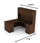  i5 Industries Kai L-Desk with Hutch and Peds DH7172P-7 