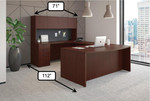  Office Source OS Laminate Series Bow Front U Shape Typical OS245 