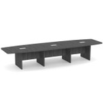 Office Source OS Laminate 14' Boat Shaped Conference Table OSCB14 (Available with Power!)