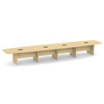Office Source OS Laminate 20' Boat Shaped Boardroom Table OSCB20 (Available with Power!)