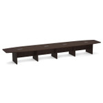  Office Source OS Laminate 20' Boat Shaped Boardroom Table PLCB20 (Available with Power!) 