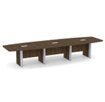  Office Source OS Laminate 14' Boat Shaped Boardroom Table PLCBELP14 (Available with Power!) 