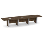 Office Source OS Laminate 14' Boat Shaped Boardroom Table OSCBELP14 (Available with Power!)