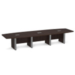  Office Source OS Laminate 14' Boat Shaped Boardroom Table PLCBELP14 (Available with Power!) 