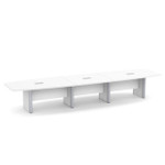  Office Source OS Laminate 16' Boat Shaped Boardroom Table PLCBELP16 (Available with Power!) 