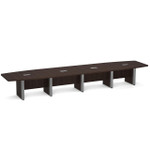  Office Source OS Laminate 18' Boat Shaped Boardroom Table PLCBELP18 (Available with Power!) 