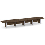 Office Source OS Laminate 20' Boat Top Boardroom Table OSCBELP20 (Available with Power!)