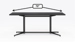 KFI Studios KFI Vaux 36" x 72" Metal Base Conference Table (Power Options!) 