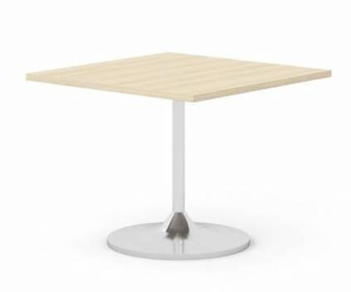 Global Total Office Global 36" Square Meeting Table with Trumpet Base GTCS36 