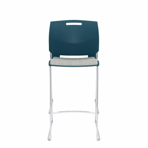 Global Total Office Global Popcorn Armless Barstool with Upholstered Seat 6713BS 