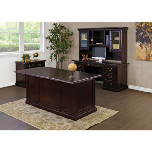  Office Source Rowland Mahogany Wood Veneer Executive Furniture Suite 