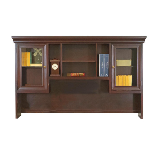 Office Source Rowland Executive Hutch with Mahogany Finish CM682