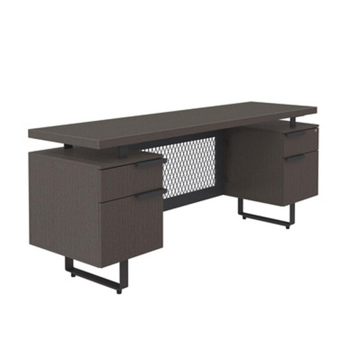  Office Source Palisades Gauntlet Gray Floating Top Credenza EV7224C 