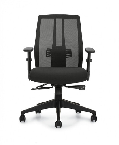  Offices To Go Mesh Back Synchro-Tilter Task Chair OTG10707B 