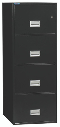 Phoenix Safe Phoenix 4 Drawer Vertical Legal Fire File Cabinet LGL4W25 