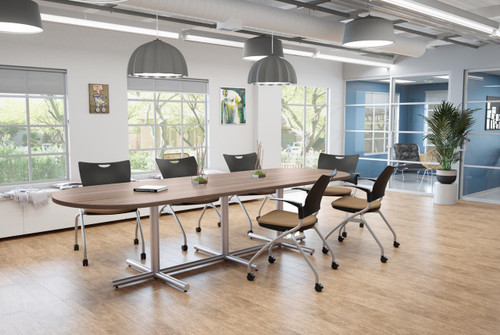  Special-T Connect Collection 42"D x 120"W Racetrack Conference Table 