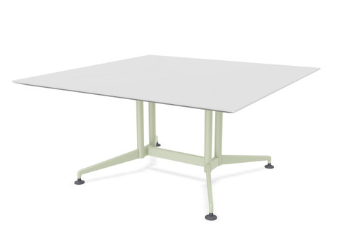  Special-T Zia 60"W x 60"D Square Meeting Table with Dual Column Base (Available with Power!) 