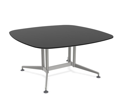  Special-T Zia 60"W x 60"D Soft Square Meeting Table with Dual Column Base (Available with Power!) 