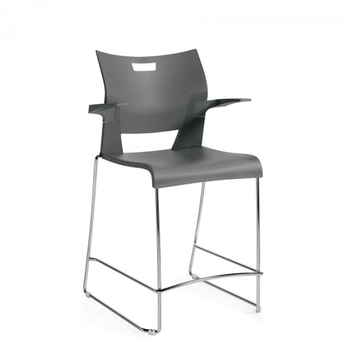 Global Total Office Global Duet Series Barstool with Arms 6630 (10 Colors Available!)