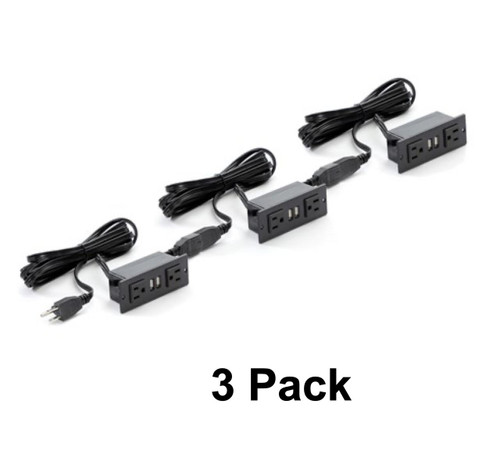 Safco Products Safco 3-Pack of MRPM3 Daisy Chained Power Modules 